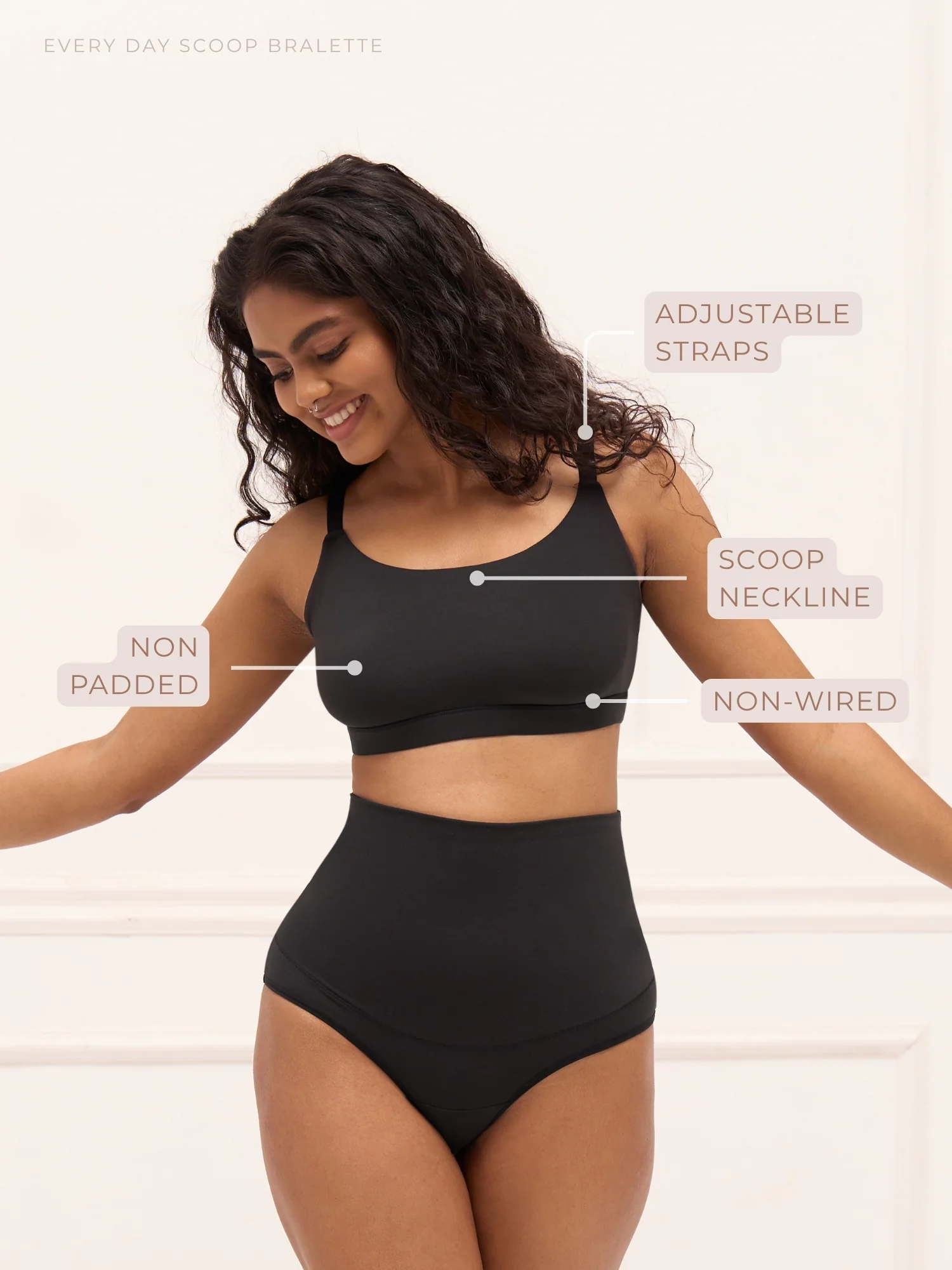 Every Day Scoop Bralette - Non-Padded Wireless Full Coverage and Seamless - Image 12
